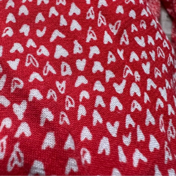💚Loft red heart print top - Picture 5 of 8